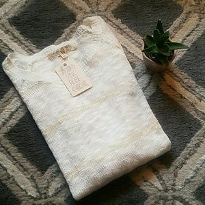 Light-weight Striped Hi-Lo 'Gauze' Tunic